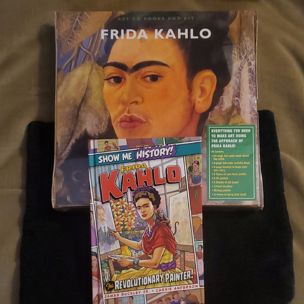 BNIB VINTAGE Frida Kahlo Art Ed Books/Kit & Show Me History Frida Kahlo Book